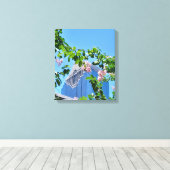 Downtown Houston Garden Canvas Afdruk (Insitu (Houten vloer))
