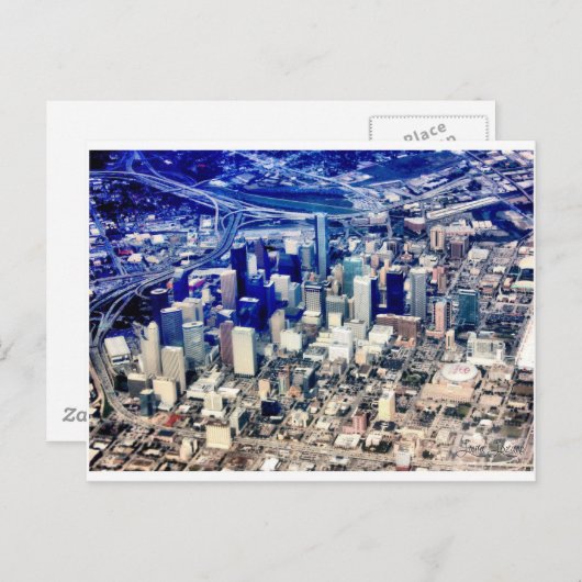 Downtown Houston Panoramic Briefkaart (Voorkant / Achterkant)