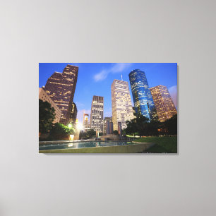 Downtown Houston, Texas Canvas Afdruk