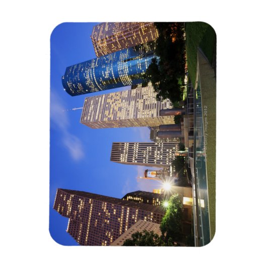 Downtown Houston, Texas Magneet (Verticaal)
