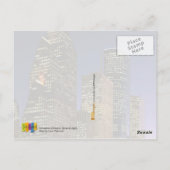 Downtown Houston, Texas 's nachts Briefkaart (Achterkant)