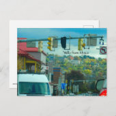 DOWNTOWN ITHACA NEW YORK briefkaart (Voorkant / Achterkant)