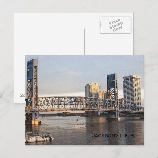 Downtown Jacksonville, Florida Briefkaart (Voorkant / Achterkant)