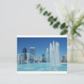 Downtown Jacksonville Florida Friendship Fountain Briefkaart (Staand voorkant)