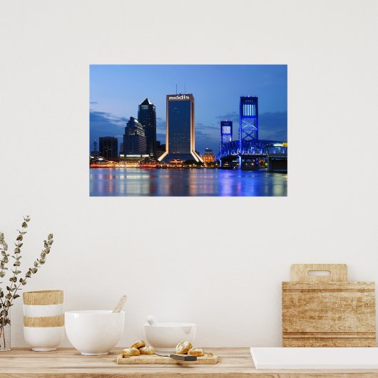 Downtown Jacksonville Poster (Keuken)