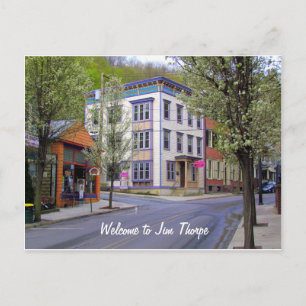 Downtown Jim Thorpe, PA Briefkaart