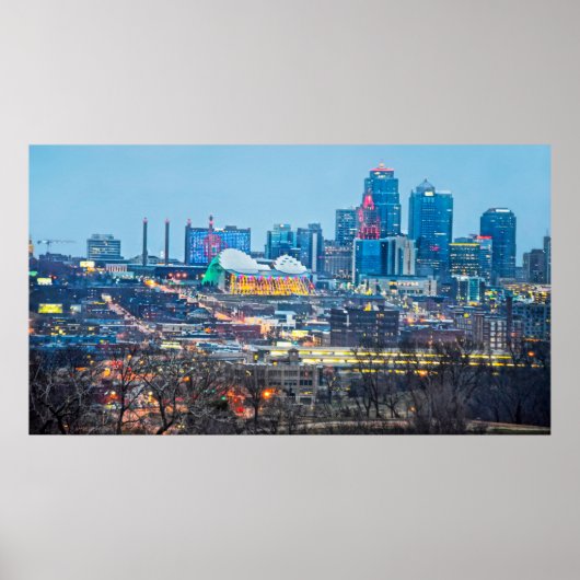 Downtown Kansas City Holiday Lights Poster (Voorkant)