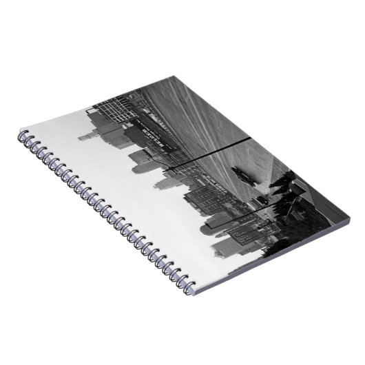 Downtown Kansas City, Missouri Black & White Photo Notitieboek (Rechterzijde)