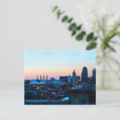 Downtown Kansas City, Missouri, op Sunset Briefkaart (Staand voorkant)