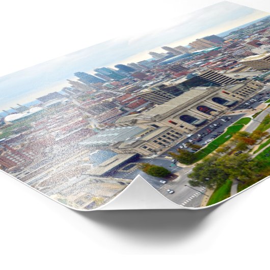 Downtown Kansas City, Missouri, Uitzicht Foto Afdruk (Hoek)