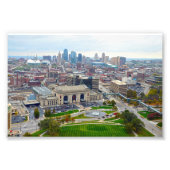 Downtown Kansas City, Missouri, Uitzicht Foto Afdruk (Voorkant)