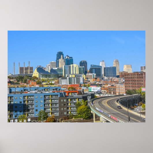 Downtown Kansas City, Missouri uitzicht Poster (Voorkant)