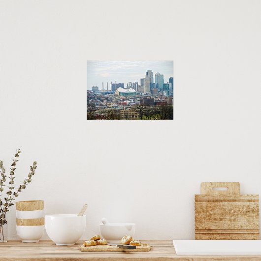 Downtown Kansas City, Missouri, Uitzicht Poster (Keuken)