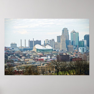 Downtown Kansas City, Missouri, uitzicht Poster