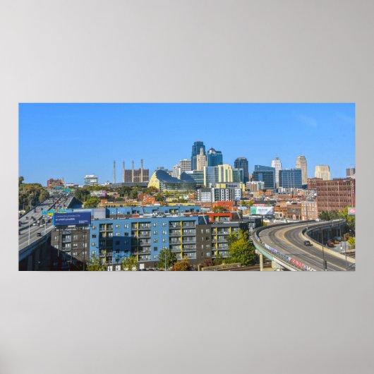Downtown Kansas City, Missouri uitzicht Poster (Voorkant)