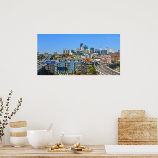 Downtown Kansas City, Missouri View Poster (Keuken)
