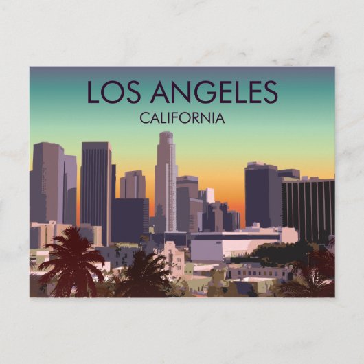 Downtown L.A. Briefkaart (Voorkant)