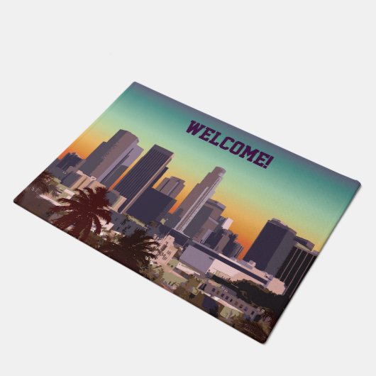 Downtown L.A. -  illustratie Deurmat (Schuin)