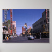 Downtown Las Vegas 1954 Poster (Voorkant)
