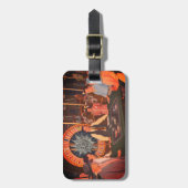 Downtown Las Vegas, Nevada  Casino Scene Bagagelabel (Voorkant verticaal)