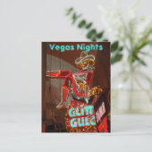 Downtown Las Vegas Nights Briefkaart (Staand voorkant)
