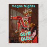 Downtown Las Vegas Nights Briefkaart<br><div class="desc">Glitter Gulch naar Vegas</div>