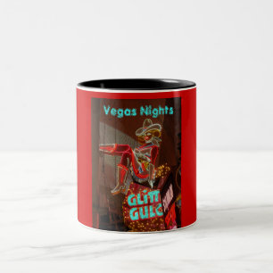 Downtown Las Vegas Nights Tweekleurige Koffiemok