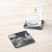 Downtown Las Vegas Retro Drankjes Onderzetter (Rechterzijde)