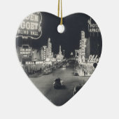 Downtown Las Vegas Retro Keramisch Ornament (Rechts)