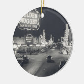 Downtown Las Vegas Retro Keramisch Ornament (Links)