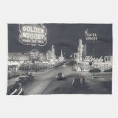 Downtown Las Vegas Retro Theedoek (Horizontaal)