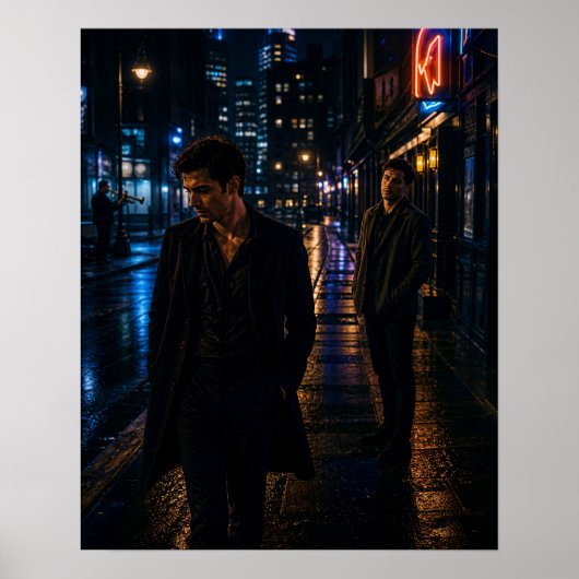 Downtown Lights | Gay Art Project Poster (Voorkant)