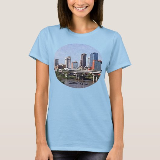 Downtown Little Rock Arkansas Vrouwen T-shirt (Voorkant)