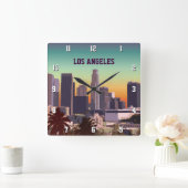 Downtown Los Angeles, CA Vierkante Klok (Huis)