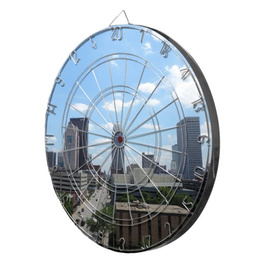 Downtown Louisville Dartbord (Voorkant Rechts)