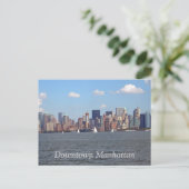 Downtown Manhattan Briefkaart (Staand voorkant)