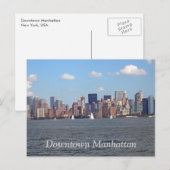 Downtown Manhattan Briefkaart (Voorkant / Achterkant)