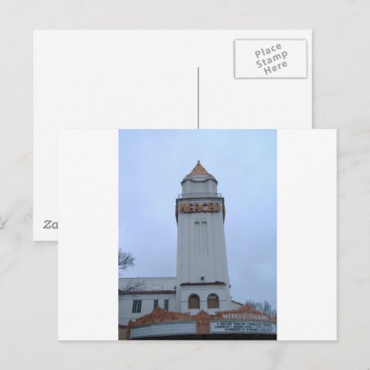 Downtown Merced Briefkaart (Voorkant / Achterkant)