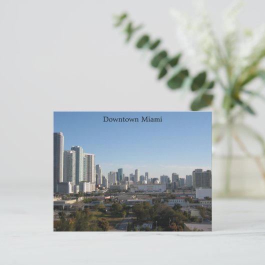 Downtown Miami Briefkaart (Staand voorkant)