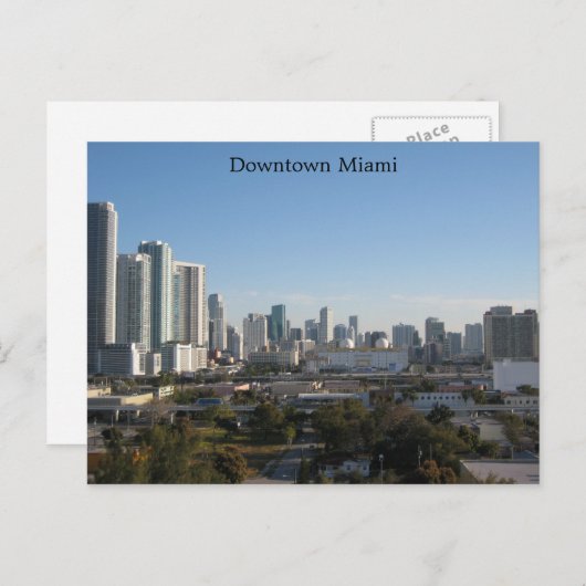 Downtown Miami Briefkaart (Voorkant / Achterkant)