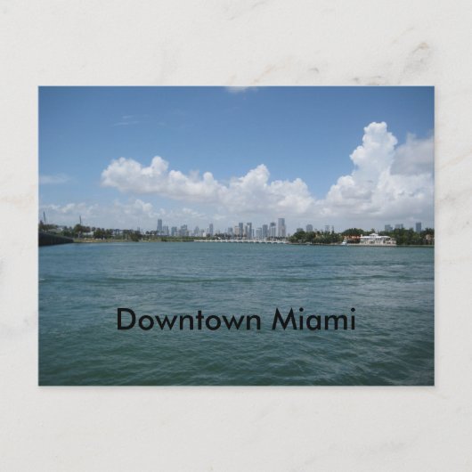 Downtown Miami Briefkaart (Voorkant)
