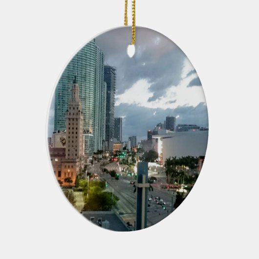 Downtown Miami Keramisch Ornament (Rechts)