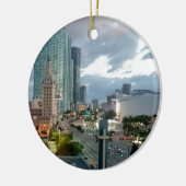 Downtown Miami Keramisch Ornament (Links)