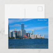 Downtown Miami Skyline Briefkaart (Voorkant / Achterkant)