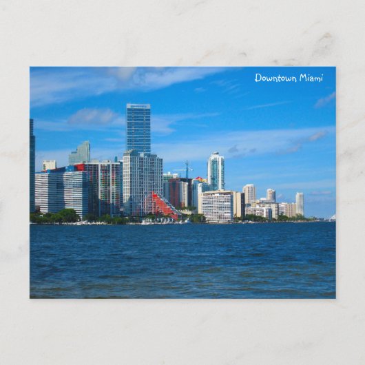 Downtown Miami Skyline Briefkaart (Voorkant)
