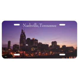 Downtown Nashville - LicentieBord Nummerplaat