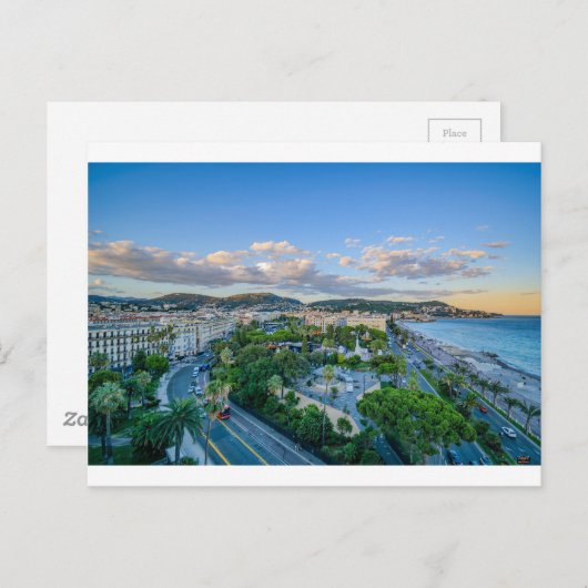 Downtown Nice, Frankrijk Briefkaart (Voorkant / Achterkant)