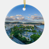 Downtown Nice, Frankrijk Keramisch Ornament (Voorkant)