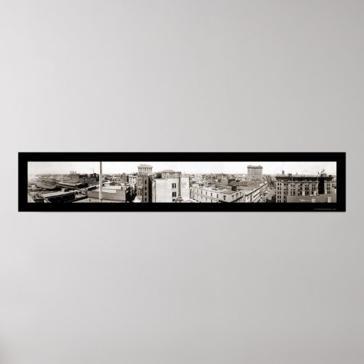 Downtown Norfolk, VA Foto 1919 Poster (Voorkant)