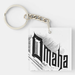 Downtown Omaha Ghost Sign T-Shirt Sleutelhanger